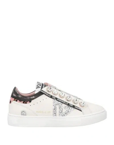 Emanuélle Vee Woman Sneakers Off White Size 8 Leather