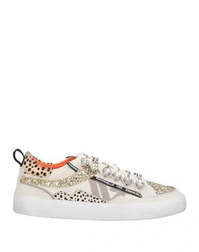 Emanuélle Vee Woman Sneakers Off White Size 8 Leather