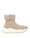 Emanuélle Vee Woman Sneakers Sand Size 8 Textile Fibers