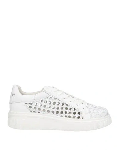 Emanuélle Vee Woman Sneakers White Size 6 Leather