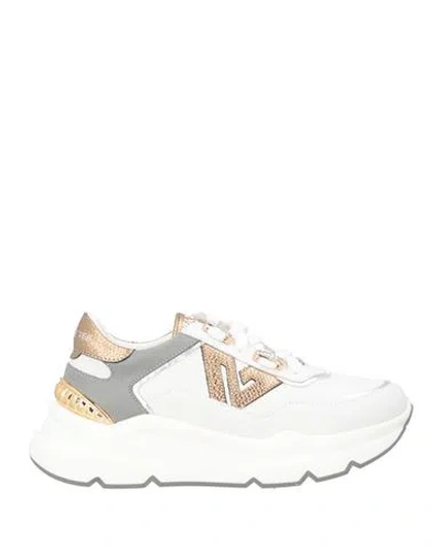 Emanuélle Vee Woman Sneakers White Size 7 Leather