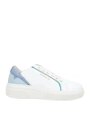Emanuélle Vee Woman Sneakers White Size 8 Leather In White
