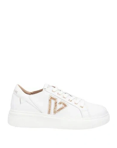 Emanuélle Vee Woman Sneakers White Size 8 Leather