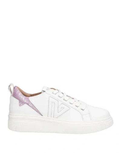 Emanuélle Vee Woman Sneakers White Size 8 Leather