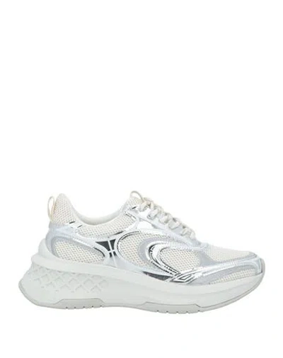 Emanuélle Vee Woman Sneakers Ivory Size 8 Textile Fibers In White