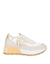 Emanuélle Vee Woman Sneakers White Size 9 Leather, Textile Fibers In White