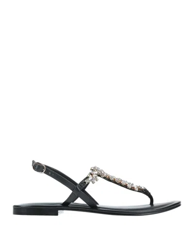 Emanuélle Vee Sandals In Black