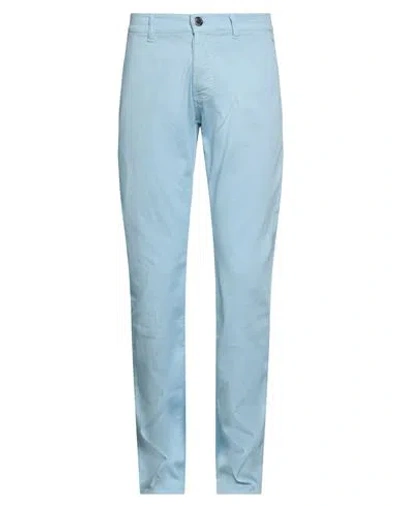 E.marinella E. Marinella Man Pants Sky Blue Size 31 Cotton, Elastane