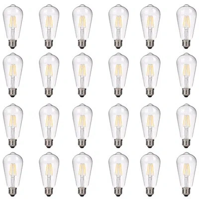 Emark 4 Watt 40 Watt Equivalent St64 Led Dimmable Light Bulb Dimmable Light Bulb Color Temperature E26/med In Clear