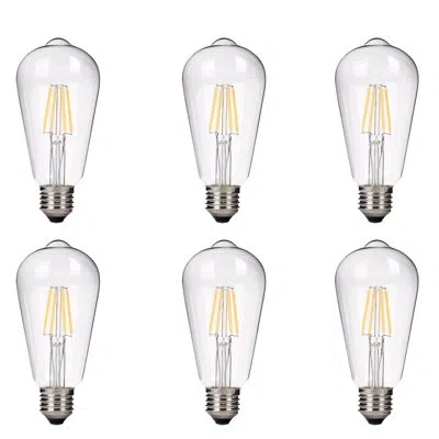 Emark 4 Watt (40 Watt Equivalent), St64 Led, Dimmable Light Bulb, Warm White (2700k) E26/meduim (standard) In Clear