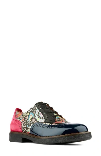 Embassy London Lace-up Water Resistant Brogue Oxfords In Multi