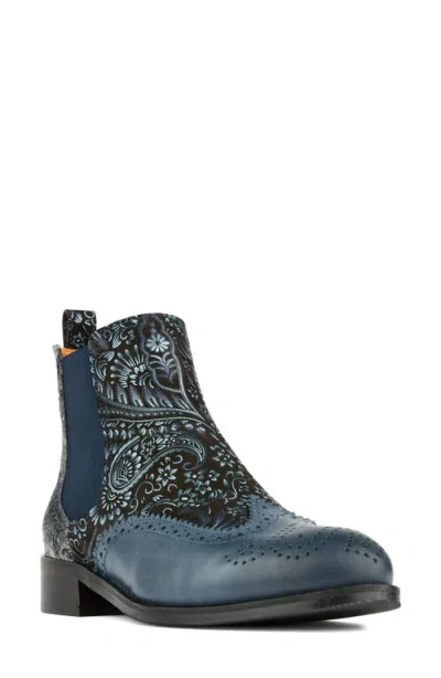 Embassy London Mamacita Chelsea Boot In Blue