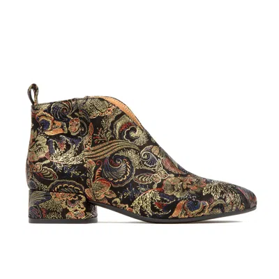 Embassy London Usa Black / Gold Iris Black Multi - Womens Ankle Boots In Black/gold