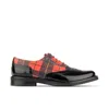 Embassy London Usa Black / Red Vivienne - Black & Red Tartan - Womens Oxford Shoes In Black/red