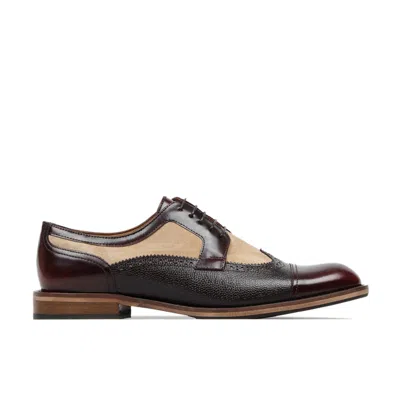 Embassy London Usa Brown / Neutrals Orlando - Burgundy, Beige, Dark Brown - Men's Oxford Shoes