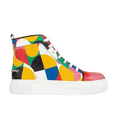 Embassy London Usa Camila High - Groovy - Womens Designer High Top Sneakers In Black/white