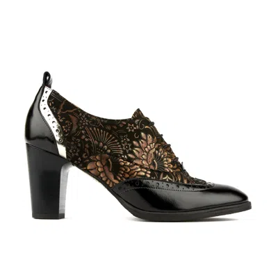 Embassy London Usa Gold / Black Casino - Black & Gold - Womens Designer Heels In Multi
