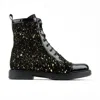 Embassy London Usa Gold / Black Traveller - Black & Gold - Womens Ankle Boots In Gold/black