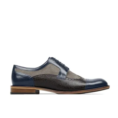 Embassy London Usa Grey / Blue Orlando - Navy, Grey, Brown - Men's Oxford Shoes In Grey/blue