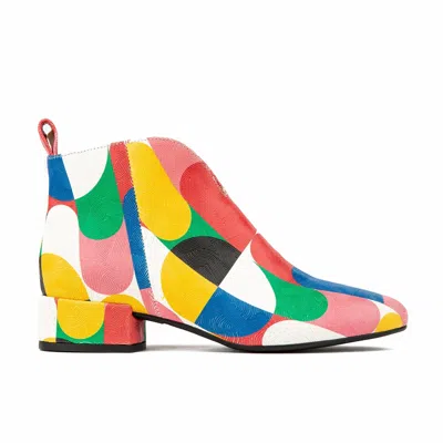 Embassy London Usa Iris - Groovy - Womens Ankle Boot In Black/white