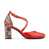 Embassy London Usa Kylie - Red Signature - Womens Designer Heels In Red