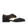 Shop Embassy London Usa Neutrals / Black / Brown Eton - Red & Cream & Black - Womens Oxford Shoes In Black/brown