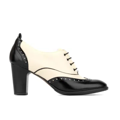Embassy London Usa Neutrals / Black Casino - Cream & Black - Womens Designer Heels