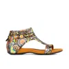 Embassy London Usa Pink / Purple / Blue Downtown - Navy & Pink - Womens Designer Sandals In Pink/purple/blue