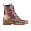 Embassy London Usa Traveller - New Signature Print - Womens Ankle Boots In Black/white