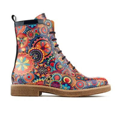 Embassy London Usa Traveller - New Signature Print - Womens Ankle Boots In Black/white