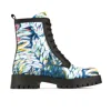 Embassy London Usa Traveller Platform - Dark Flamingo & Navy - Womens Ankle Boots In Blue