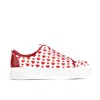 Embassy London Usa White / Red Camila - Love Struck - Womens Designer Sneakers In White/red
