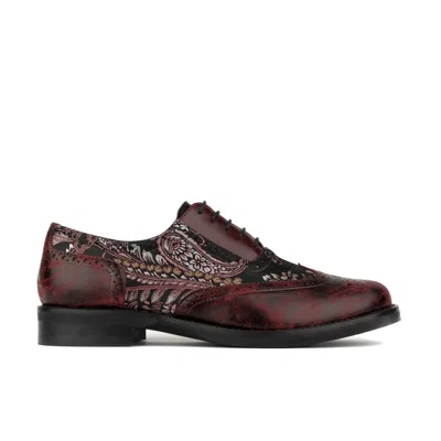 Embassy London Usa Women's Black / Brown Vivienne - Floral & Burgundy In Multi