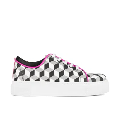 Embassy London Usa Women's Black / White Camila - Black & White Cubics In Black/white
