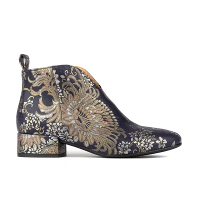 Embassy London Usa Women's Blue / Grey / Silver Iris - Blue & Silver Paisley In Multi