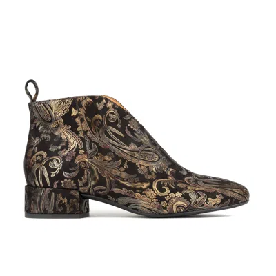 Embassy London Usa Women's Gold / Black Iris - Black & Gold & Burgundy In Multi