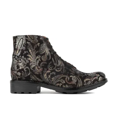 Embassy London Usa Women's Gold / Black Laviva - Black & Gold & Burgundy In Multi