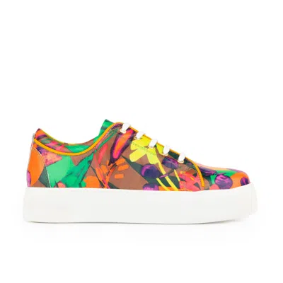 Embassy London Usa Women's Green / Pink / Purple Camila - Tropical In Green/pink/purple