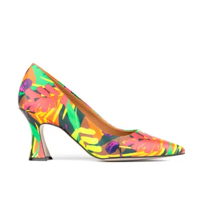 Embassy London Usa Women's Green / Pink / Purple Sophia Hollywood - Tropical In Green/pink/purple
