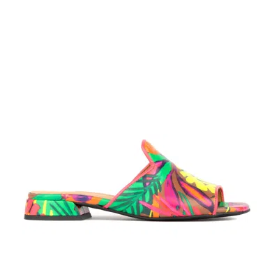 Embassy London Usa Women's Green / Pink / Purple South Beach - Tropical In Green/pink/purple