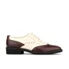 Embassy London Usa Women's Neutrals / Brown Eton - Burgundy & Cream In Brown