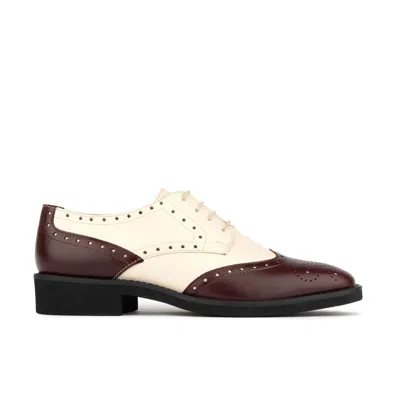 Embassy London Usa Women's Neutrals / Brown Eton - Burgundy & Cream