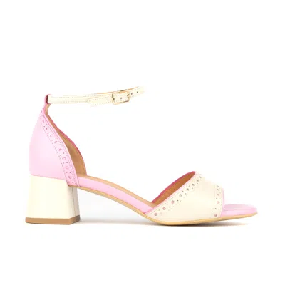 Embassy London Usa Women's Neutrals / Pink / Purple Croupier - Pink & White Pastel In Multi