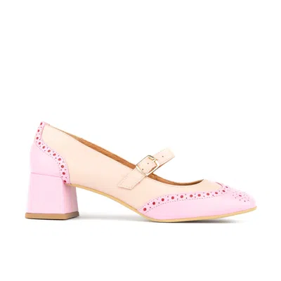 Embassy London Usa Women's Neutrals / Pink / Purple Mary Antoinette - Pink & Cream Pastel In Pink/purple
