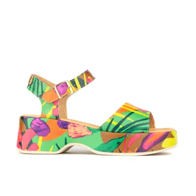 Embassy London Usa Women's Pink / Purple Palm Rise - Tropical In Multi