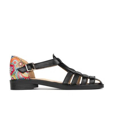 Embassy London Usa Women's Sandy - Black & Signature Print