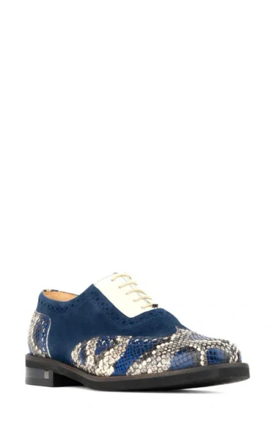Embassy London Vivienne Wingtip Oxford In Blue