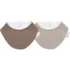 Embe Kids' Embé Baby Cottom Bandana Bib Bundle, 2-pack In Multi