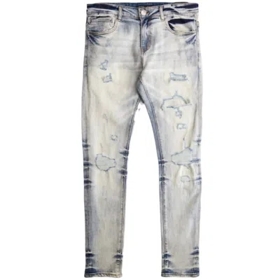 Embellish Men's Brickell Skinny Denim Jeans In Light Acid In Multi