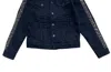 Embellish Men's Leopard Print Sleeve Jacket In Black In Black